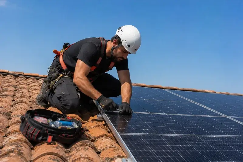 Maintenance et monitoring de panneaux solaires à la Calmette